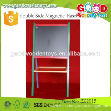 2015 Wholesale High Quality Wooden Magnetic Easel Double Side Magnetic Easel